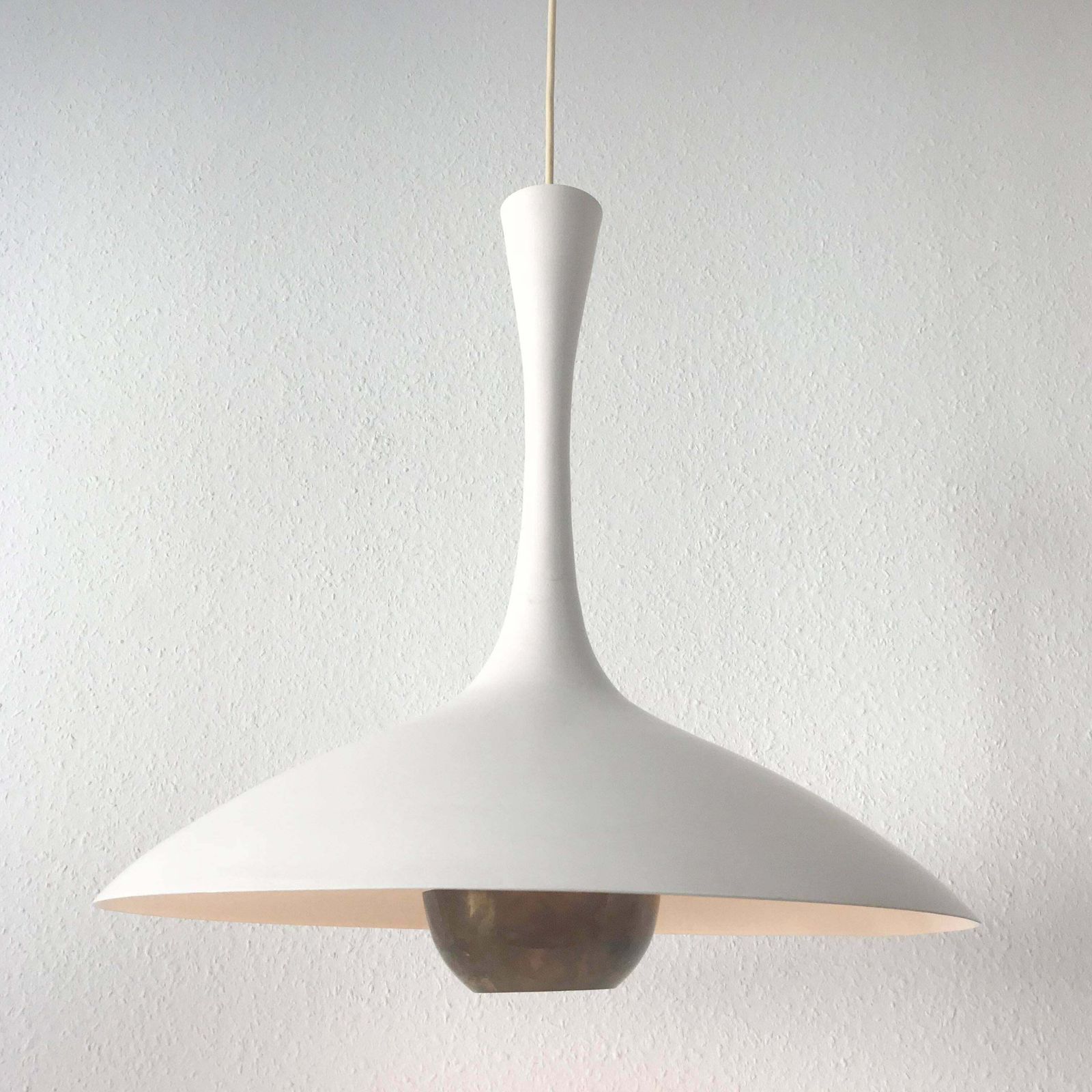Elegant Mid Century Modern Pendant Lamp Or Hanging Light By Florian Schulz 1960s photo 3859.0