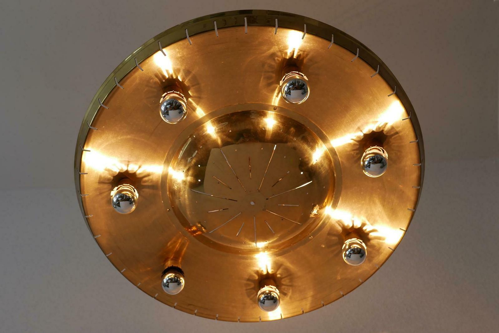Rare Mid Century Ceiling Light Or Chandelier By Günter Trieschmann Germany 1950s photo 4313.0