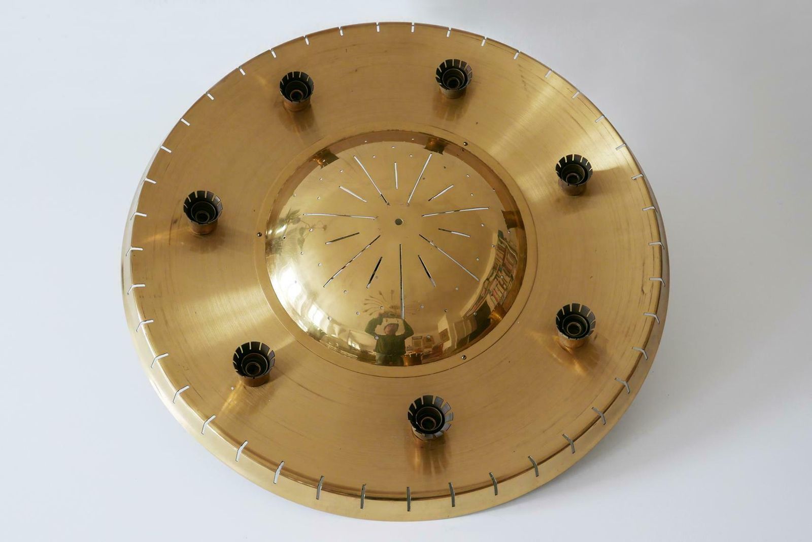 photo furniture Rare Mid Century Ceiling Light Or Chandelier By Günter Trieschmann Germany 1950s