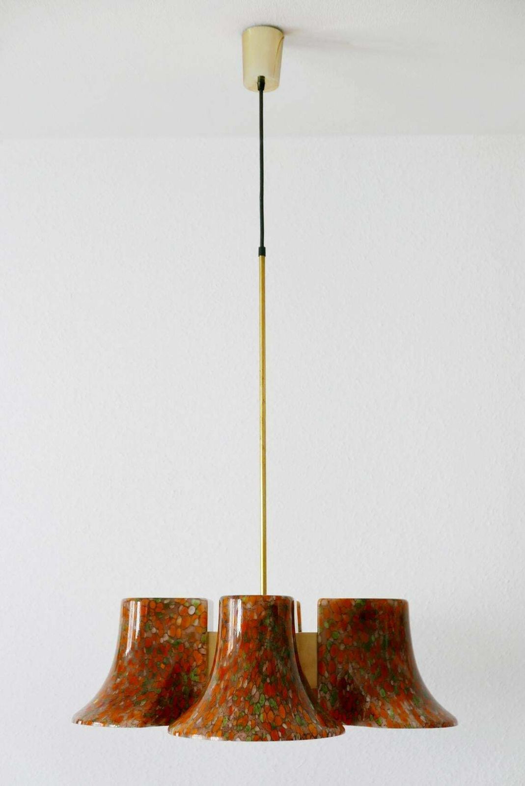 Rare Midcentury Pendant Lamp Or Chandelier By Peill & Putzler, 1970s, Germany photo furniture