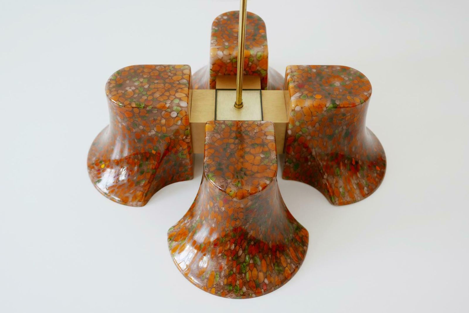 4767.0 Rare Midcentury Pendant Lamp Or Chandelier By Peill & Putzler, 1970s, Germany photo