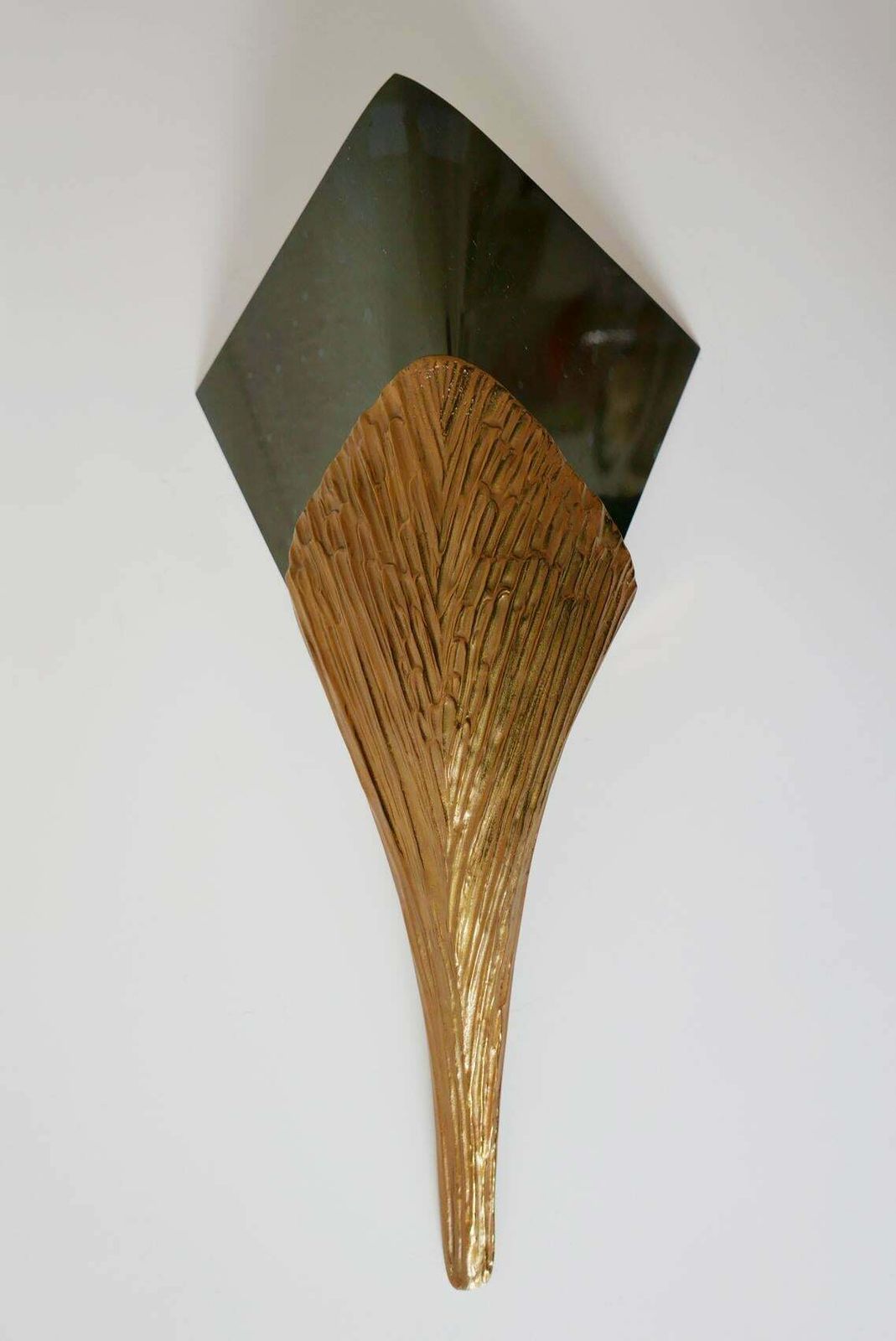 Set Of 2 Large Bronze Nefertiti Sconces By Chrystiane Charles For Charles Paris photo vinterior