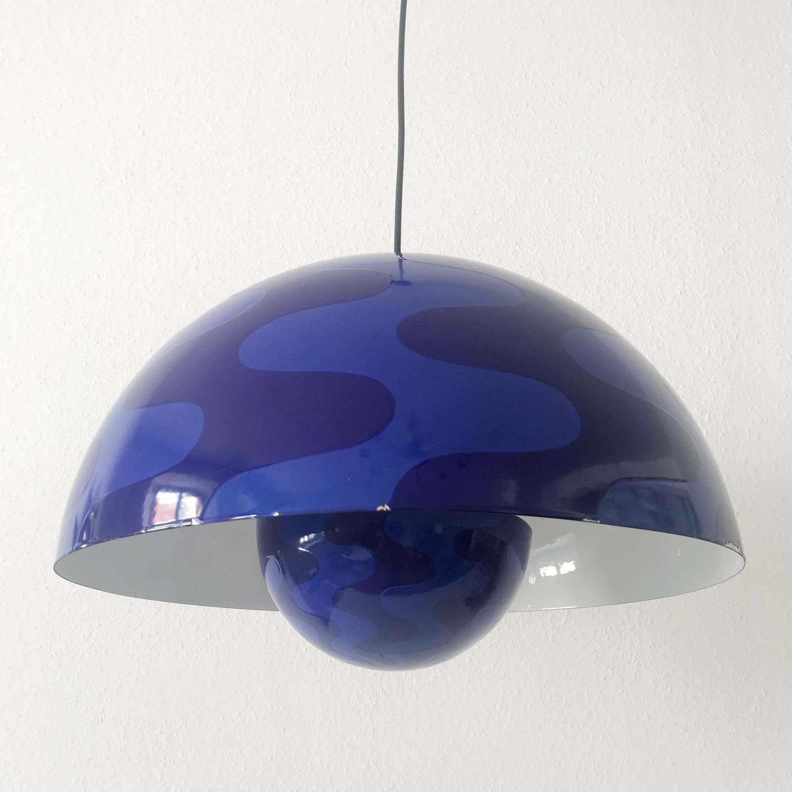 Rare And Large Flower Pot Pendant Lamp By Verner Panton For Louis Poulsen 1971 photo furniture