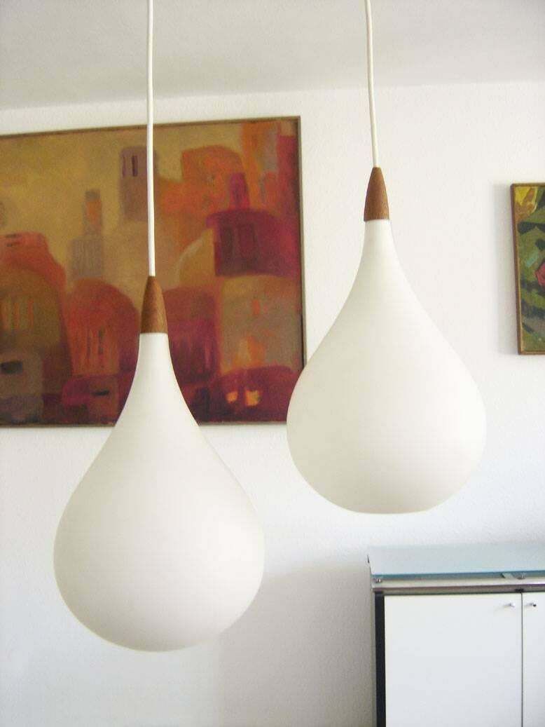 Elegant Pendant Lamp Drop By Uno & östen Kristiansson For Luxus Vittsjö Sweden