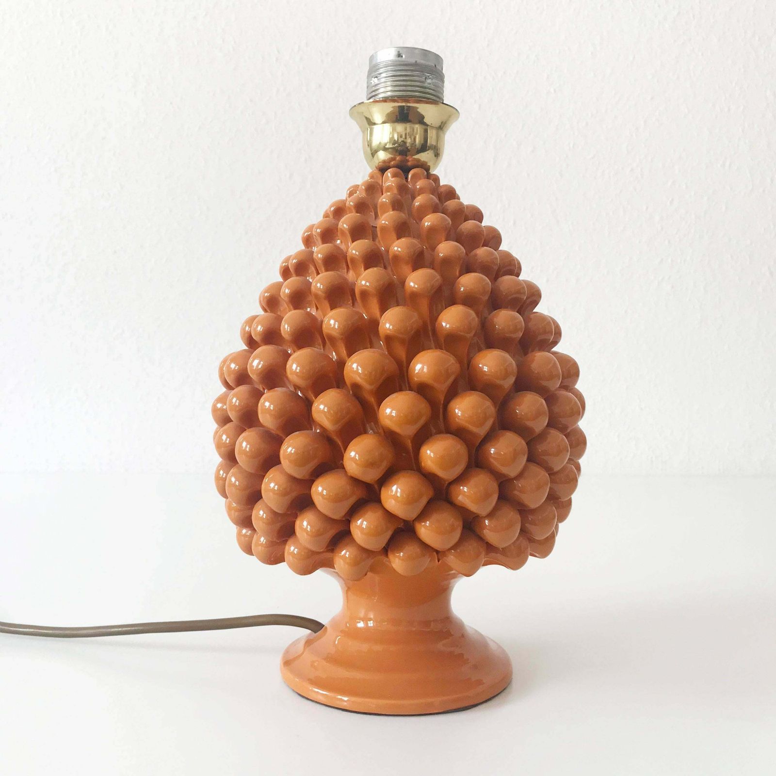 Mid Century Ceramic Pineapple Table Lamp By Marcello Fantoni (Attr.) Italy 1970s photo buy
