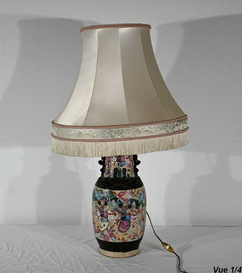 Nanjing Porcelain Lamp, China   Late 19th Century photo 803.4