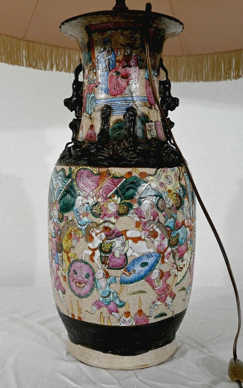 photo buy Nanjing Porcelain Lamp, China   Late 19th Century