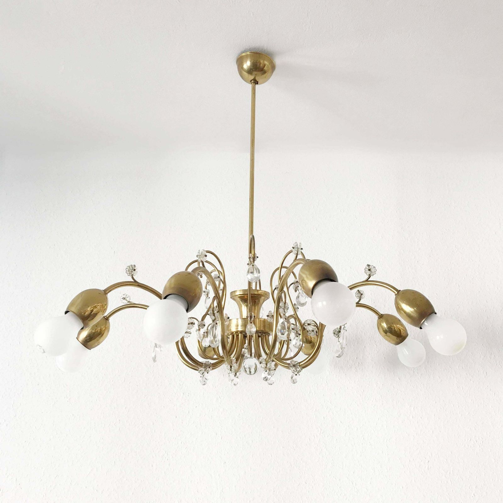 Eight Armed Sputnik Chandelier Or Pendant Lamp Bud By J. &L. Lobmeyr, Vienna photo furniture