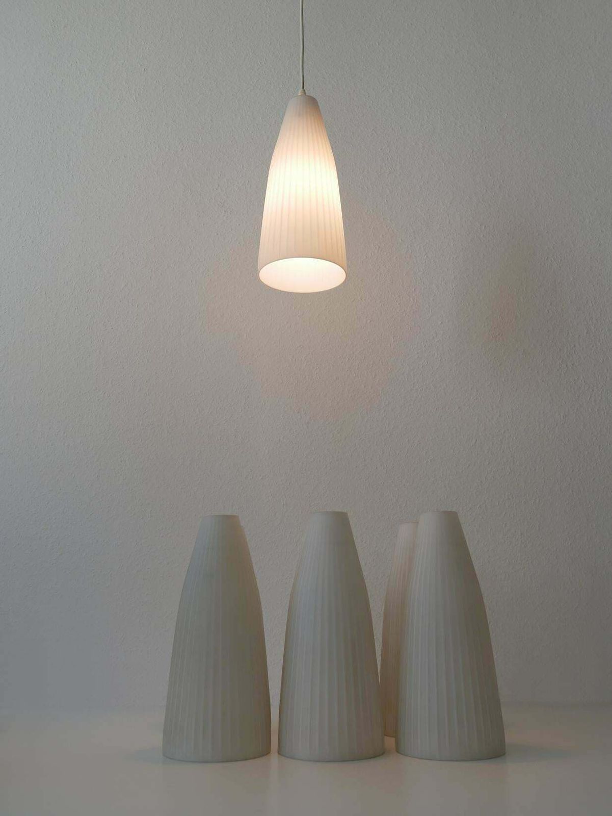 Mid Century Modern Pendant Lamp By Aloys F. Gangkofner For Peill&Putzler, 1950s photo vinterior
