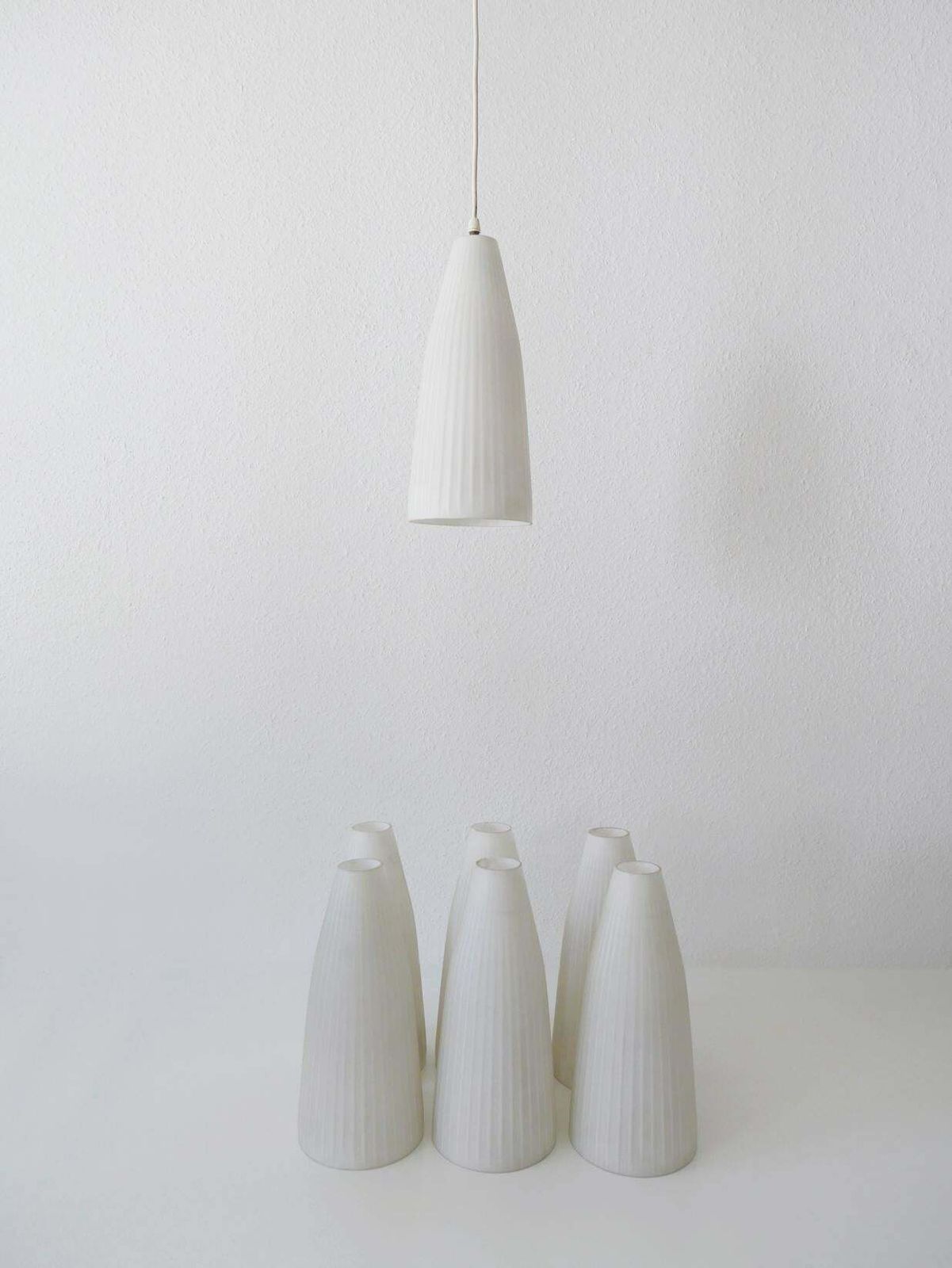 Lighting Mid Century Modern Pendant Lamp By Aloys F. Gangkofner For Peill&Putzler, 1950s photo