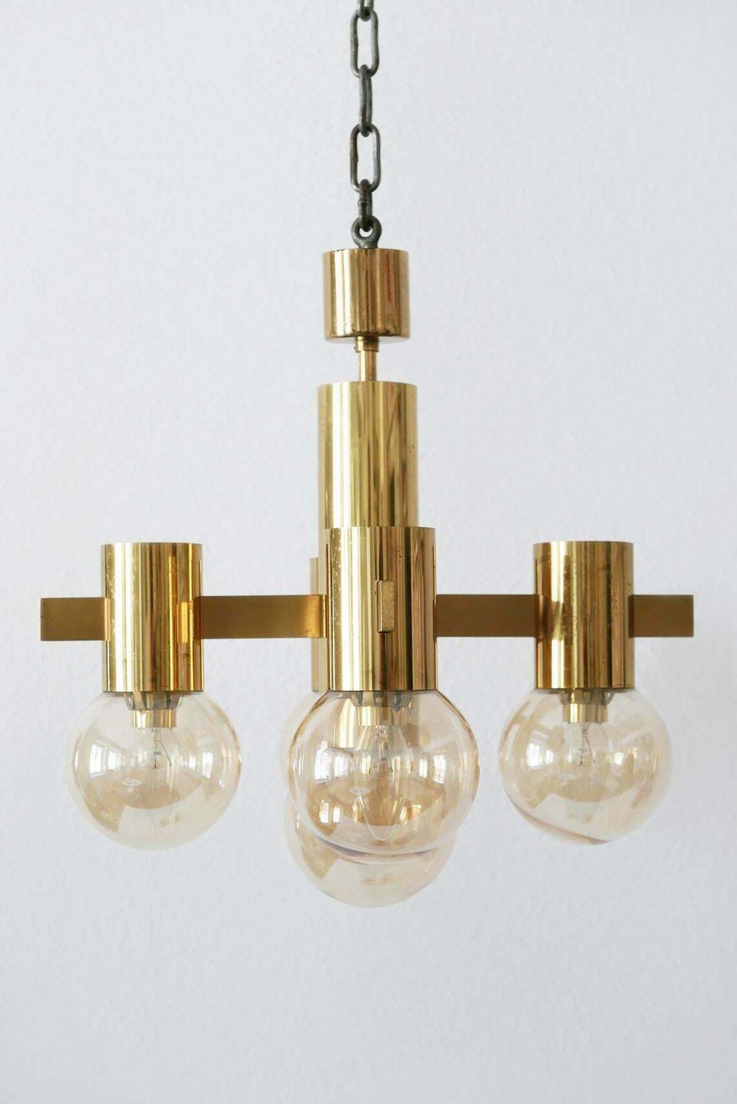 Set Of Midcentury Sputnik Chandelier & Wall Lamps By Hans Agne Jakobsson, 1960s photo furniture