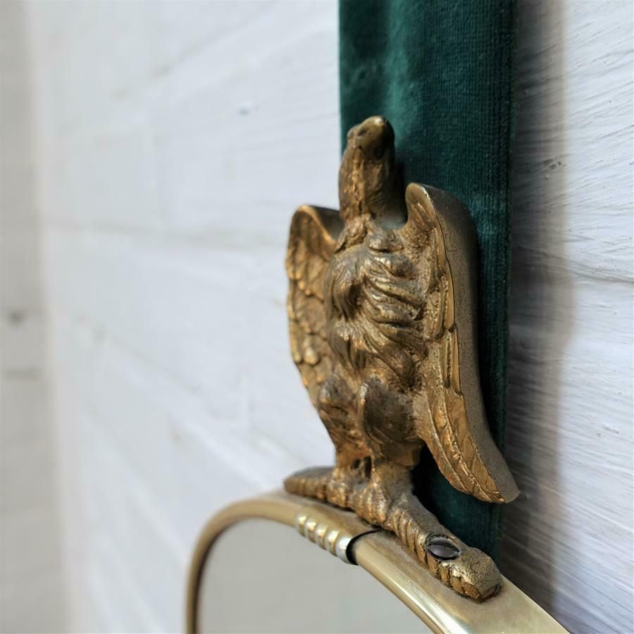 Antique Convex Butler Mirror With Eagle photo furniture