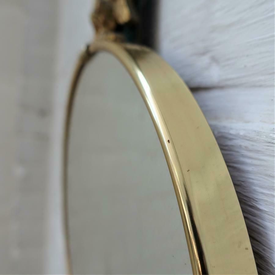 Antique Convex Butler Mirror With Eagle photo for sale