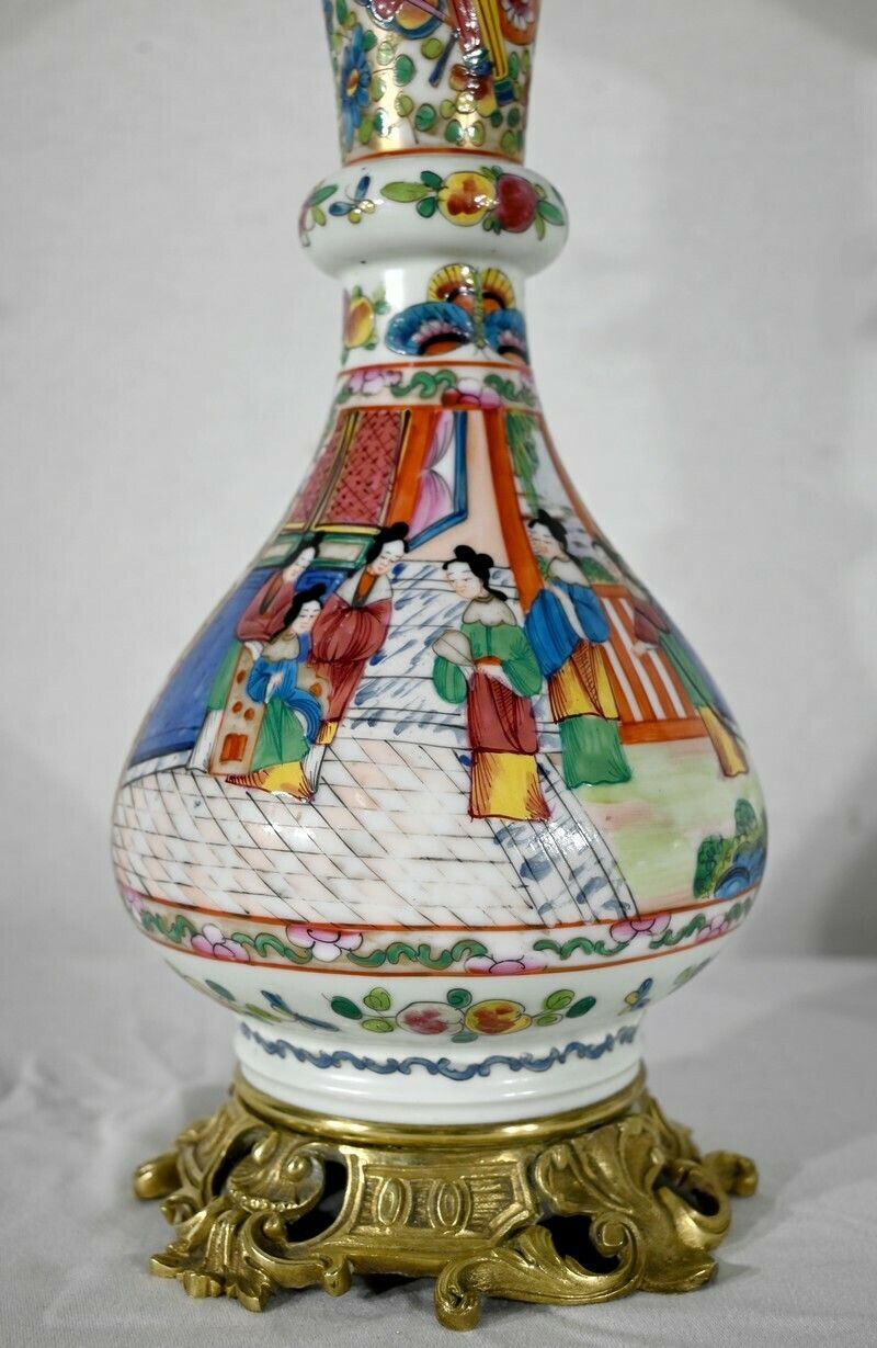 Lighting Pair Of Oil Lamps, Napoleon III Period   Mid 19th Century photo