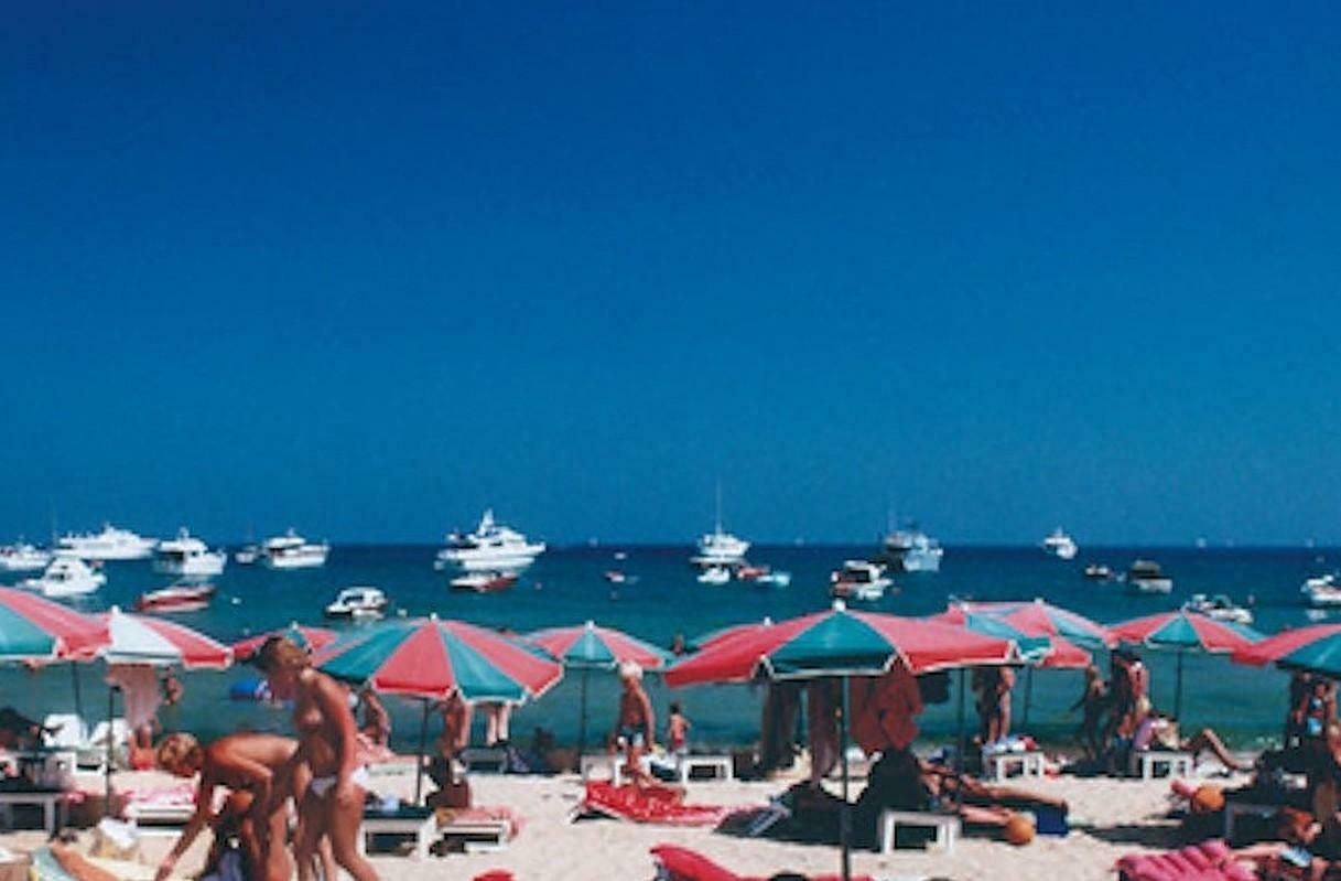 Beach At St. Tropez By Slim Aarons photo Art
