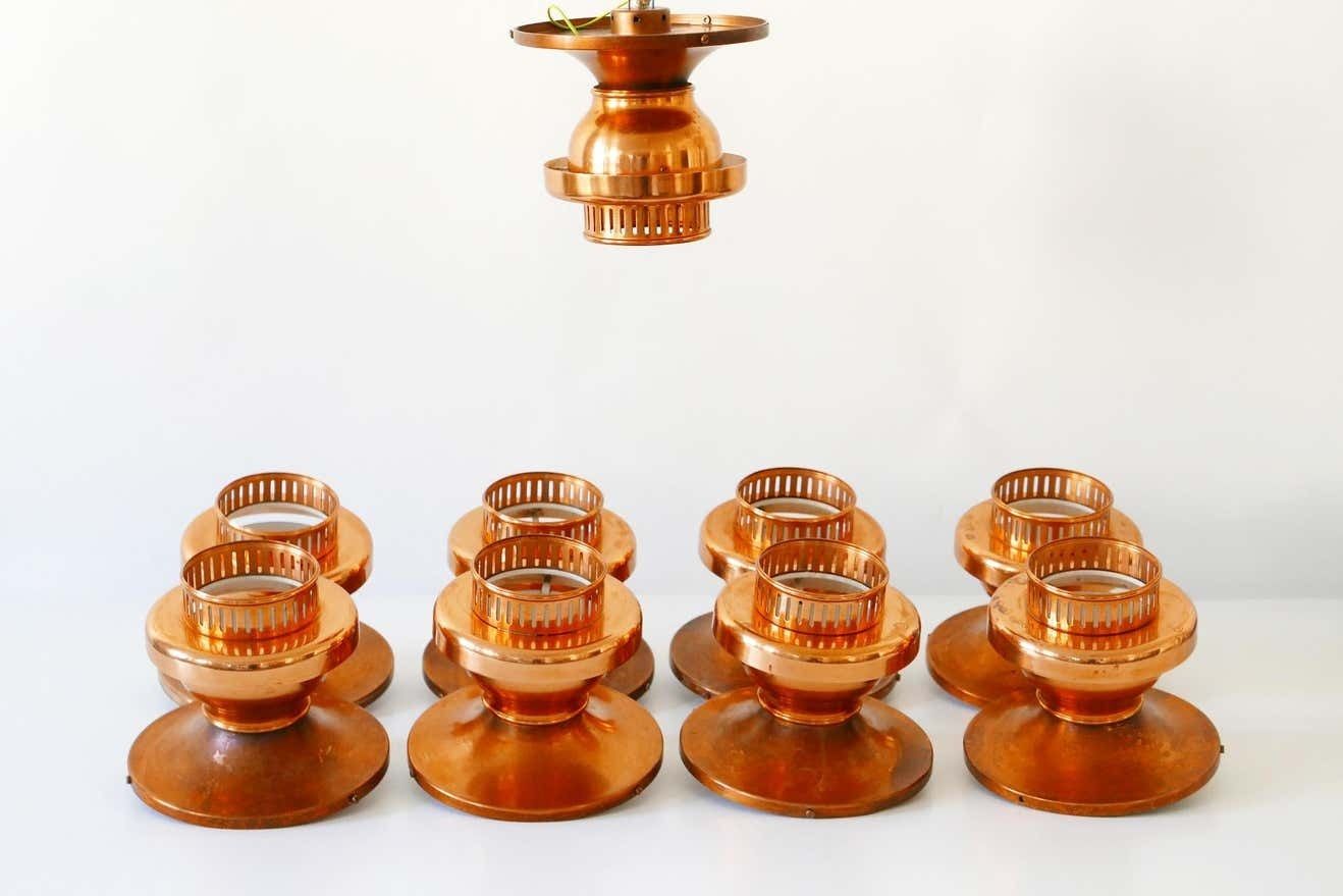 photo buy Elegant Mid Century Modern Copper Ceiling Lamps Or Flush Mounts, 1960s, Denmark