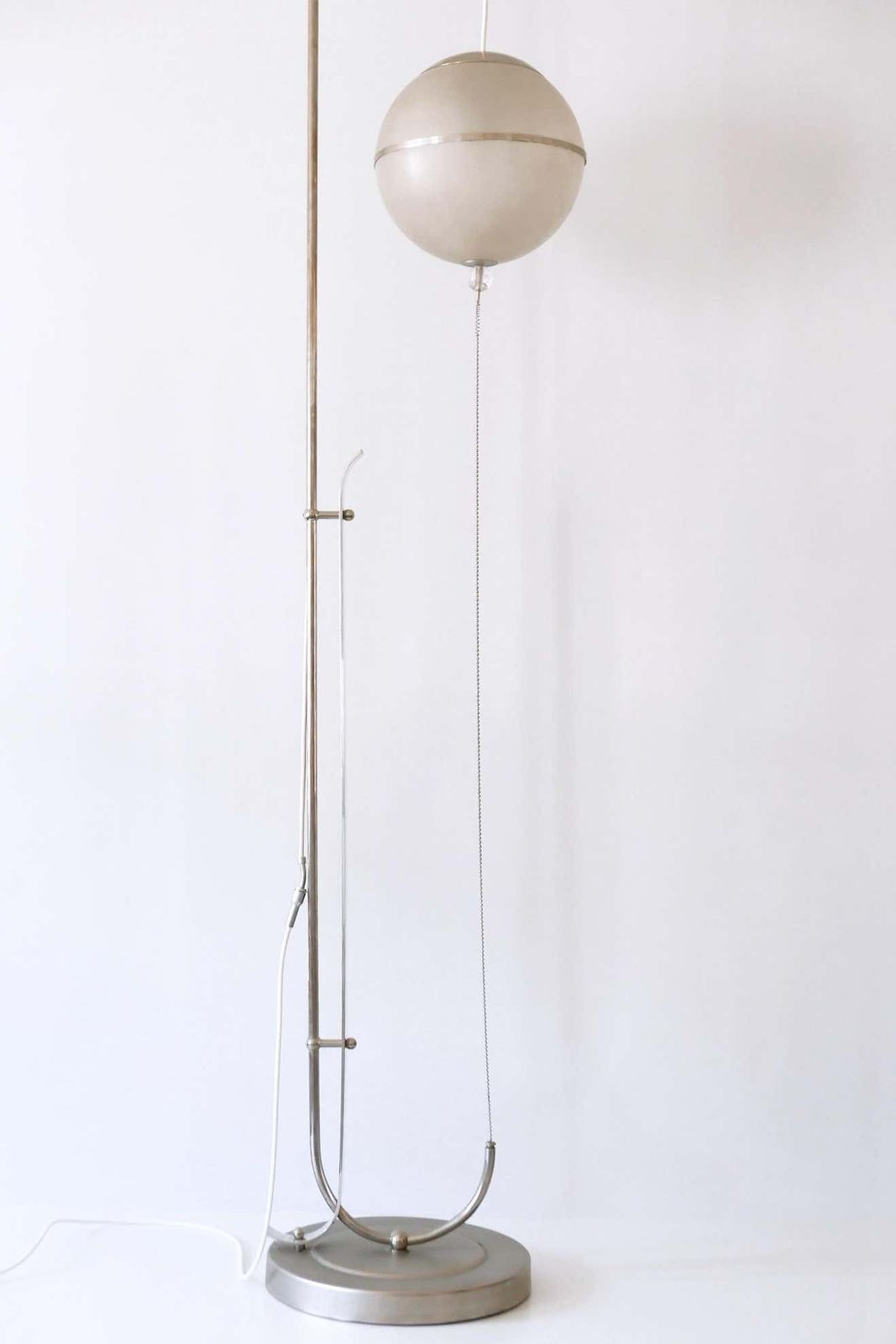 7718.0 Bauhaus Floor Lamp By Karl Trabert For Schanzenbach & Co 1930s Germany photo
