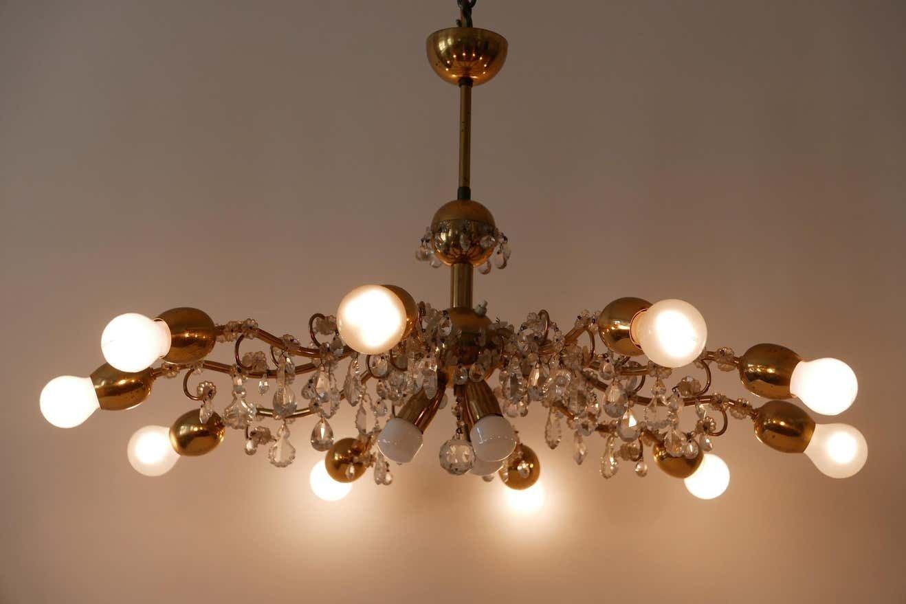 photo vinterior 10 Armed Mid Century Modern Sputnik Chandelier Or Pendant Lamp By J. &L. Lobmeyr