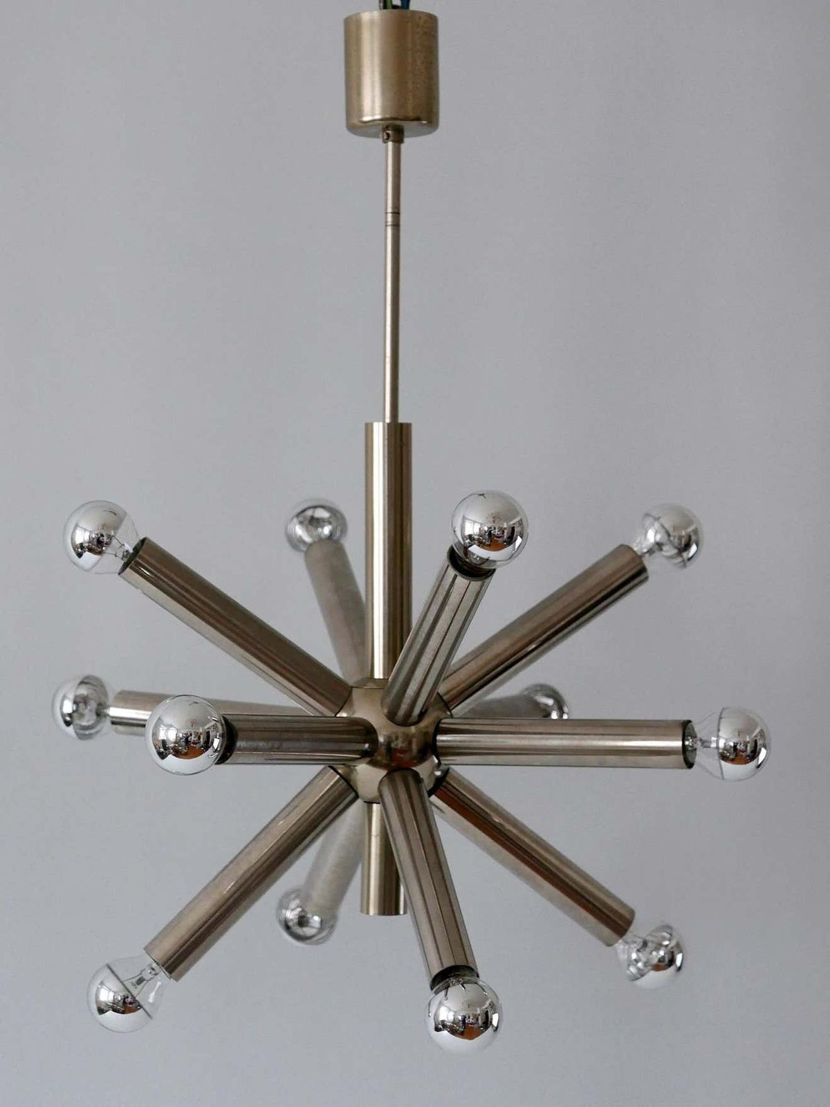 12 Armed Mid Century Modern Sputnik Chandelier Or Pendant Lamp, 1960s, Germany photo vinterior