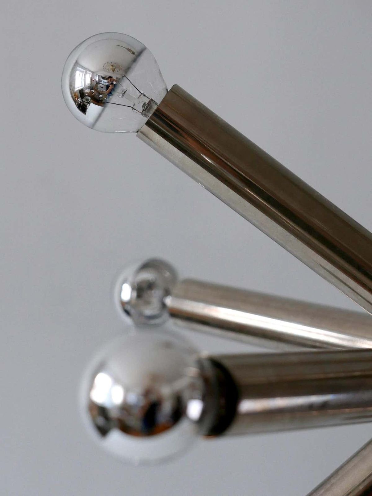 photo vinterior 12 Armed Mid Century Modern Sputnik Chandelier Or Pendant Lamp, 1960s, Germany