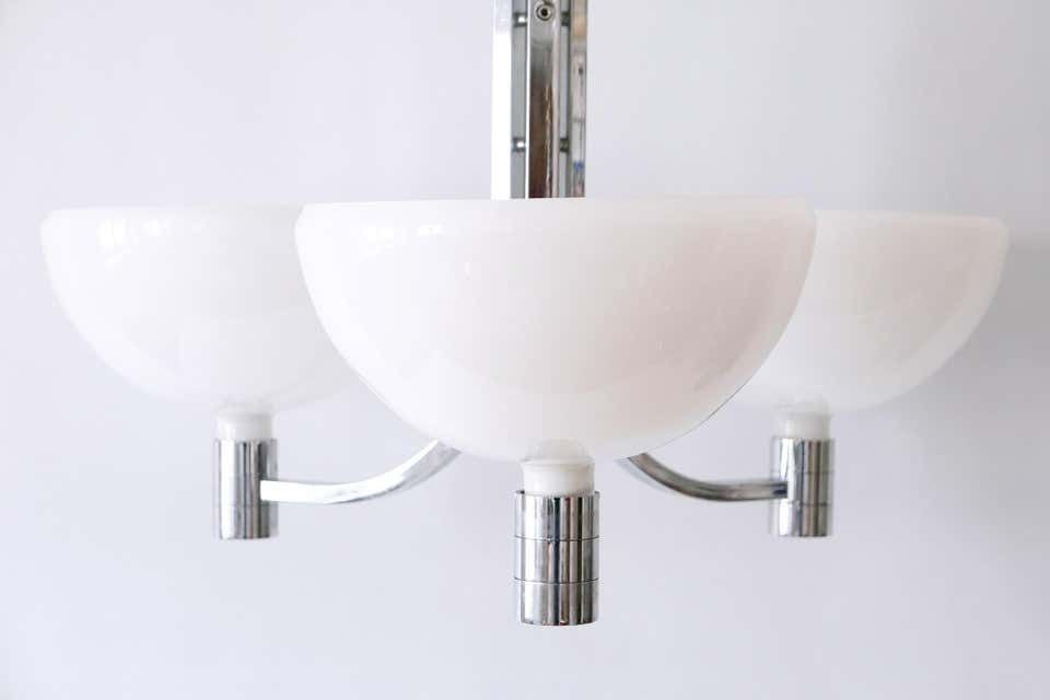 Lighting Monumental Triple Chandelier By Franco Albini & Franca Helg For Sirrah, 1969 photo