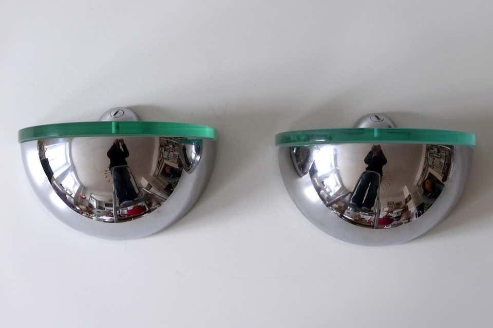 photo buy Set Of Two Mid Century Modern Wall Lamps Or Sconces By Fontana Arte Italy 1960s