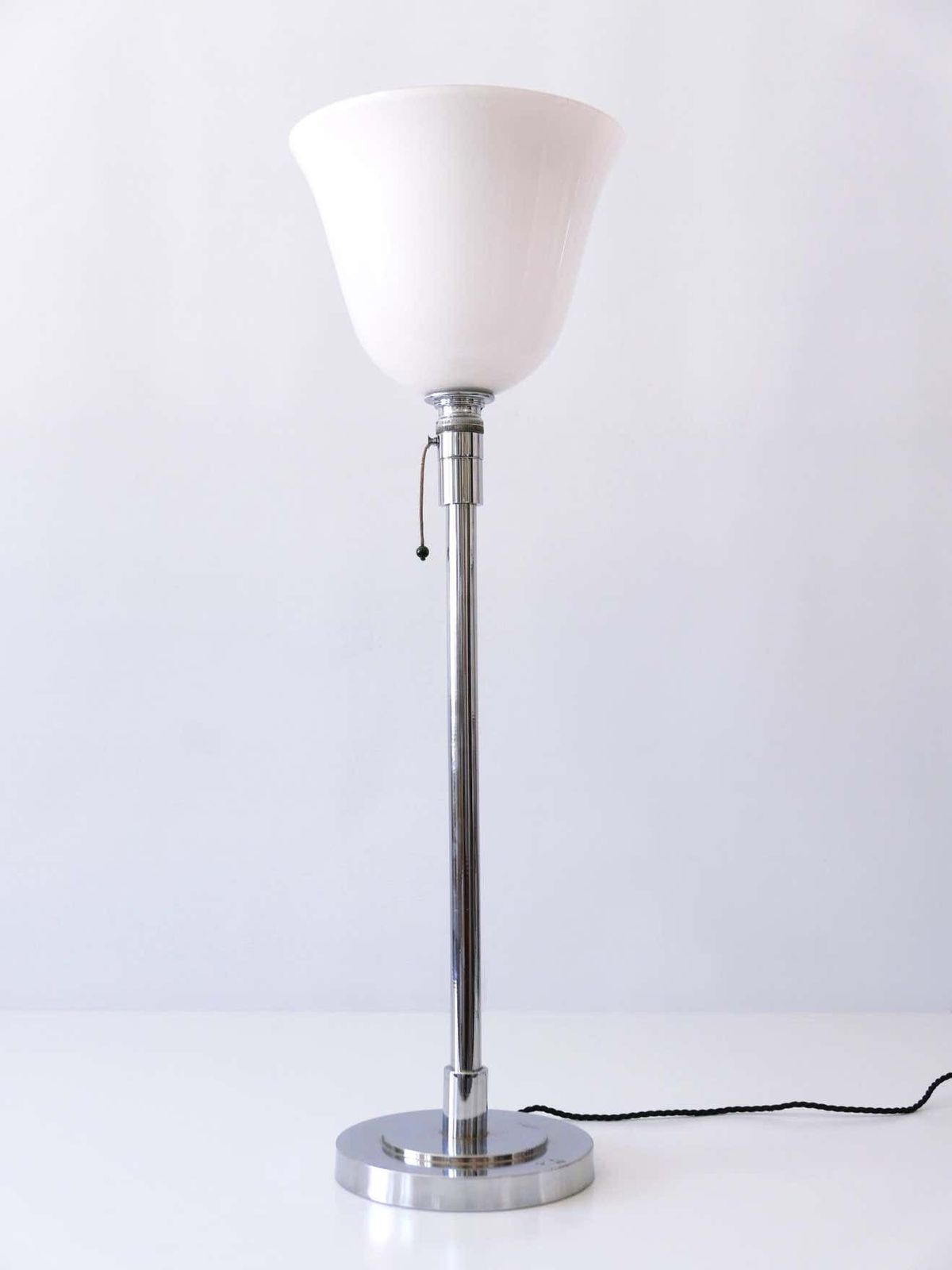 Elegant Art Deco Bauhaus Table Lamp Or Floor Light By Mazda Paris, France, 1930s photo for sale