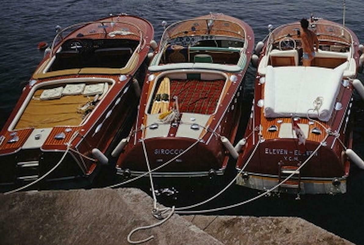Waterskiing At The Hotel Du Cap, Eden Roc By Slim Aarons   Limited Edition Estate Stamped C Type Print photo Art