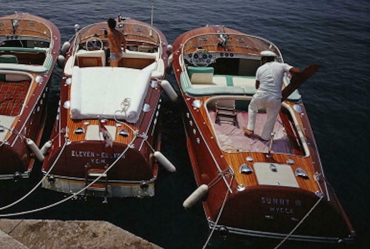Waterskiing At The Hotel Du Cap, Eden Roc By Slim Aarons   Limited Edition Estate Stamped C Type Print photo 2800.0