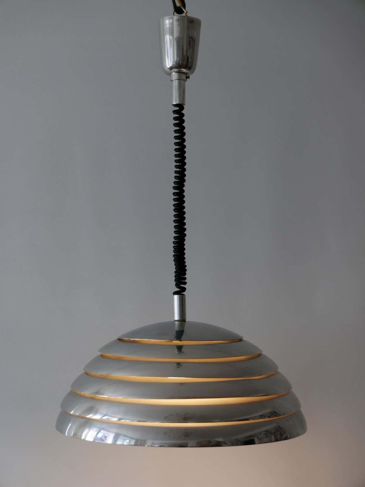 Large Mid Century Modern Pendant Lamp By Vereinigte Werkstätten München, 1960s photo for sale