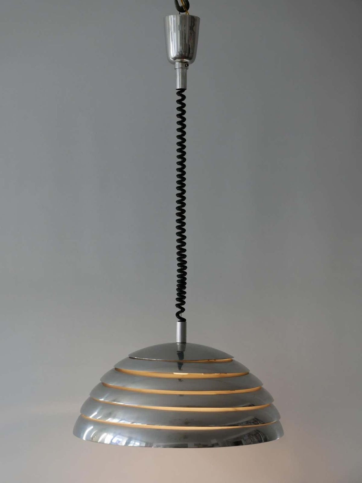 Large Mid Century Modern Pendant Lamp By Vereinigte Werkstätten München, 1960s photo vintage