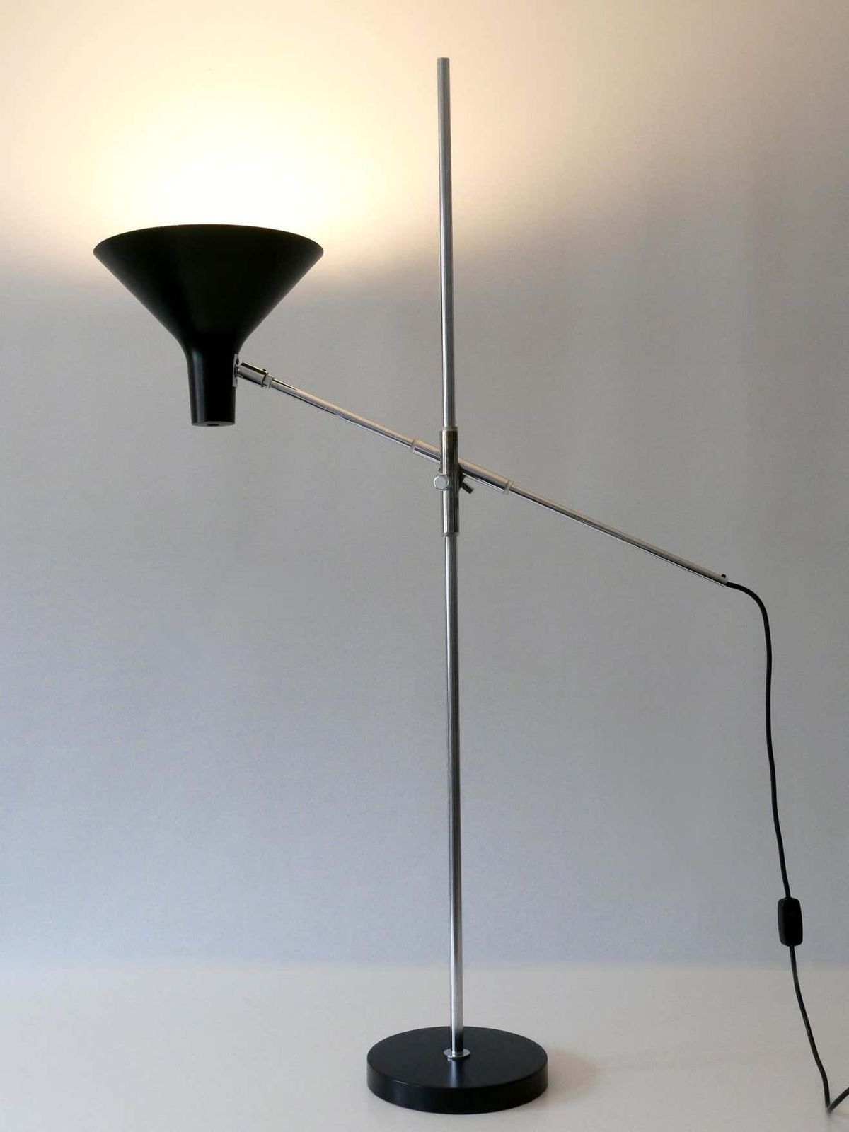 Adjustable Floor Lamp / Reading Light 8180 By Karl Heinz Kinsky For Cosack 1960s photo furniture