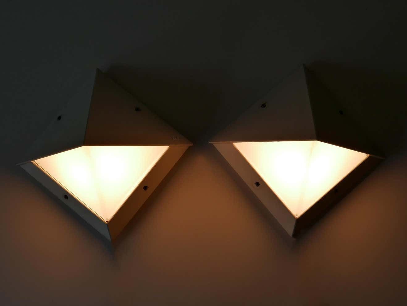 Set Of Two Medium Outdoor Wall Lamps Or Sconces By Bega, 1980s, Germany photo Lighting