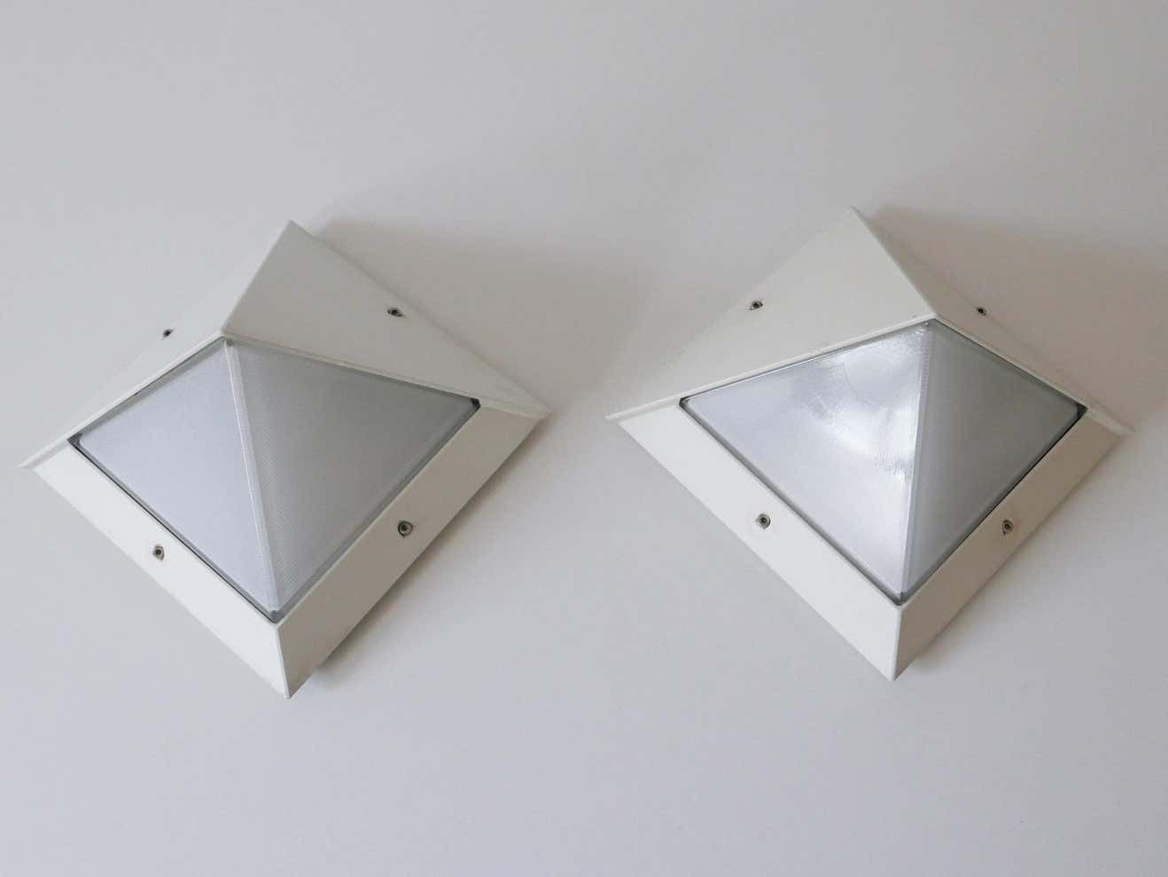 photo furniture Set Of Two Medium Outdoor Wall Lamps Or Sconces By Bega, 1980s, Germany