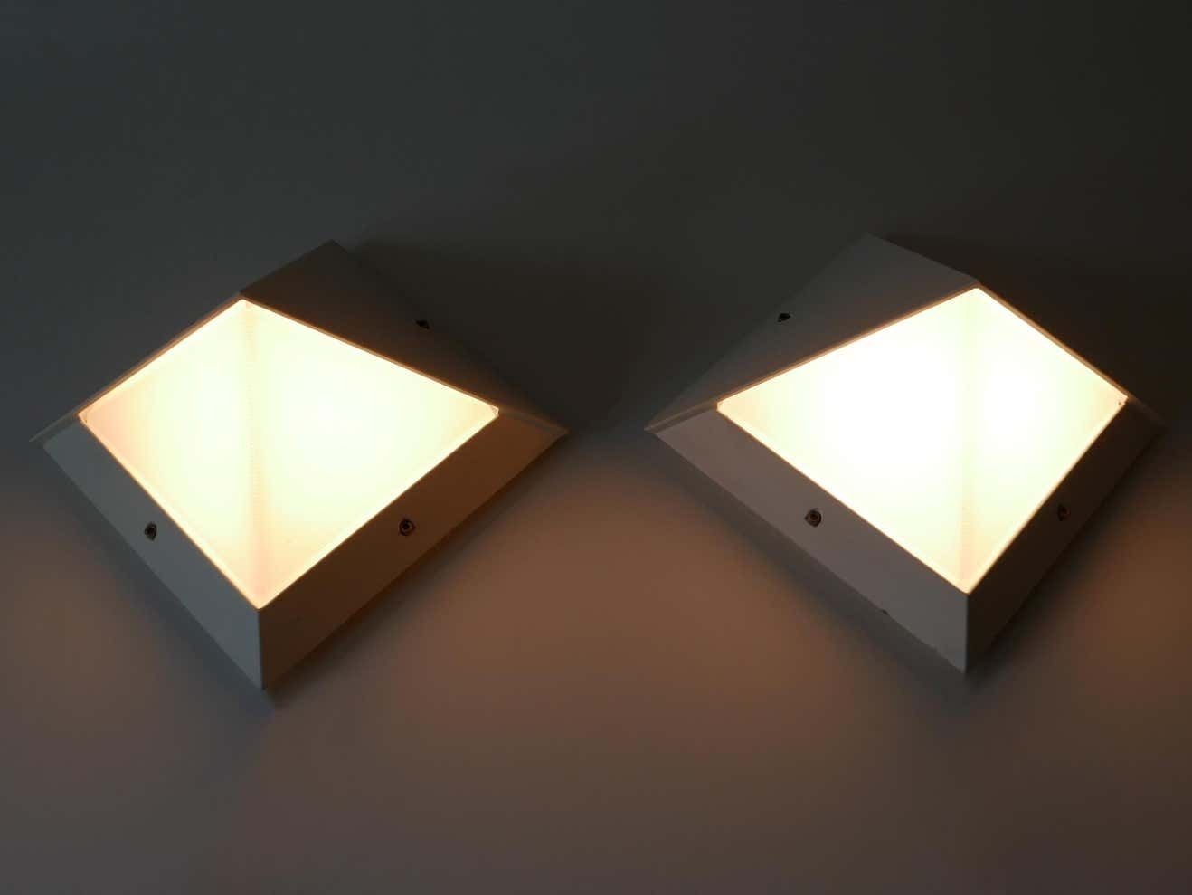 Set Of Two Large Outdoor Wall Lamps Or Sconces By Bega, 1980s, Germany photo Lighting
