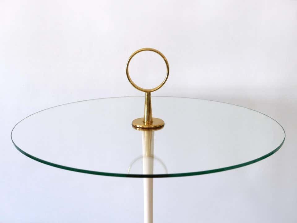 Furniture Elegant Mid Century Modern Side Table By Vereinigte Werkstätten Germany 1950s photo