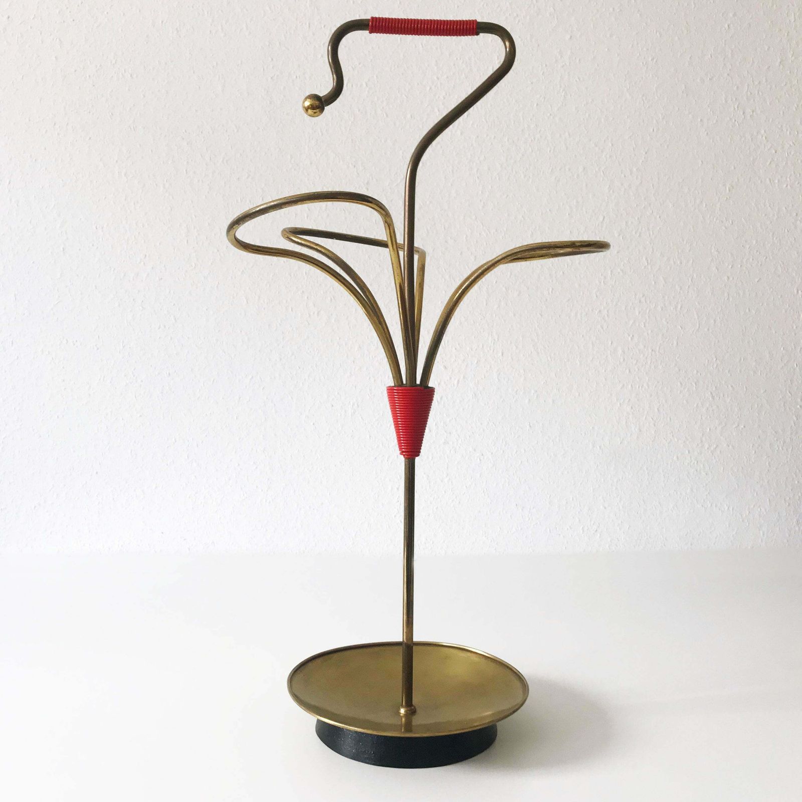 Lovely Mid Century Modern Brass Umbrella Stand 1950s Austria photo buy