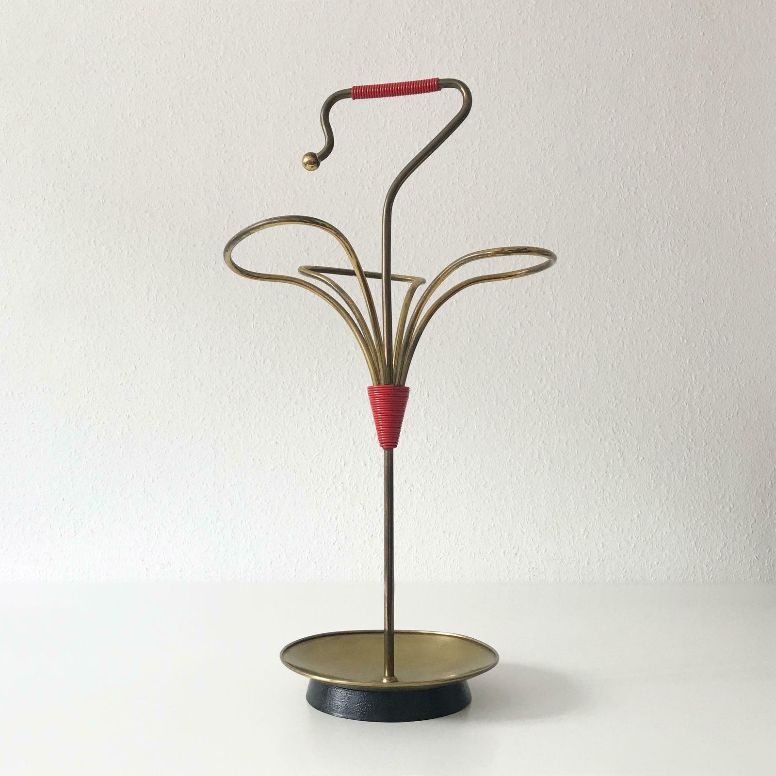 Home Decor Lovely Mid Century Modern Brass Umbrella Stand 1950s Austria photo