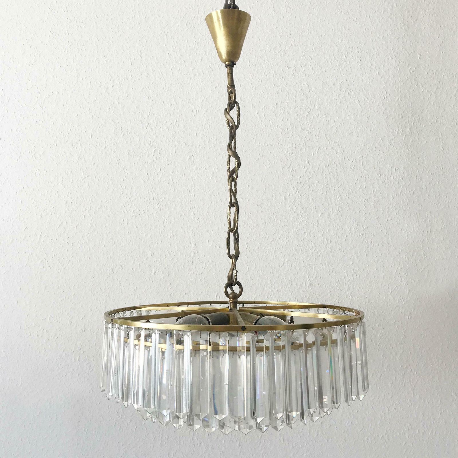 photo furniture Crystal Glass Chandelier Or Pendant Lamp By Bakalowits And Söhne Vienna 1950s