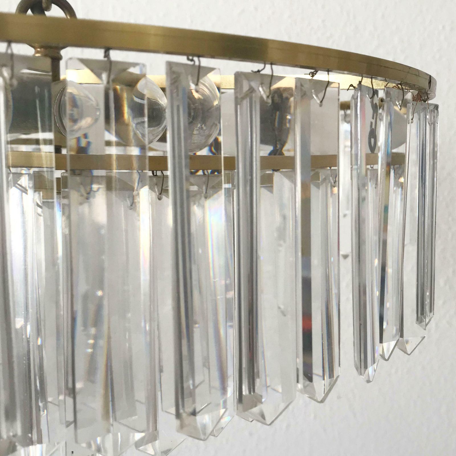 photo vinterior Crystal Glass Chandelier Or Pendant Lamp By Bakalowits And Söhne Vienna 1950s