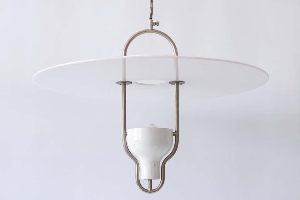 photo for sale Exceptional Mid Century Modern Ufo Pendant Lamp, Italy, 1960s
