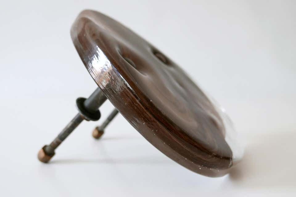 Exceptional Mid Century Modern Push & Pull Marbled Glass Door Handle Italy 1960s photo buy