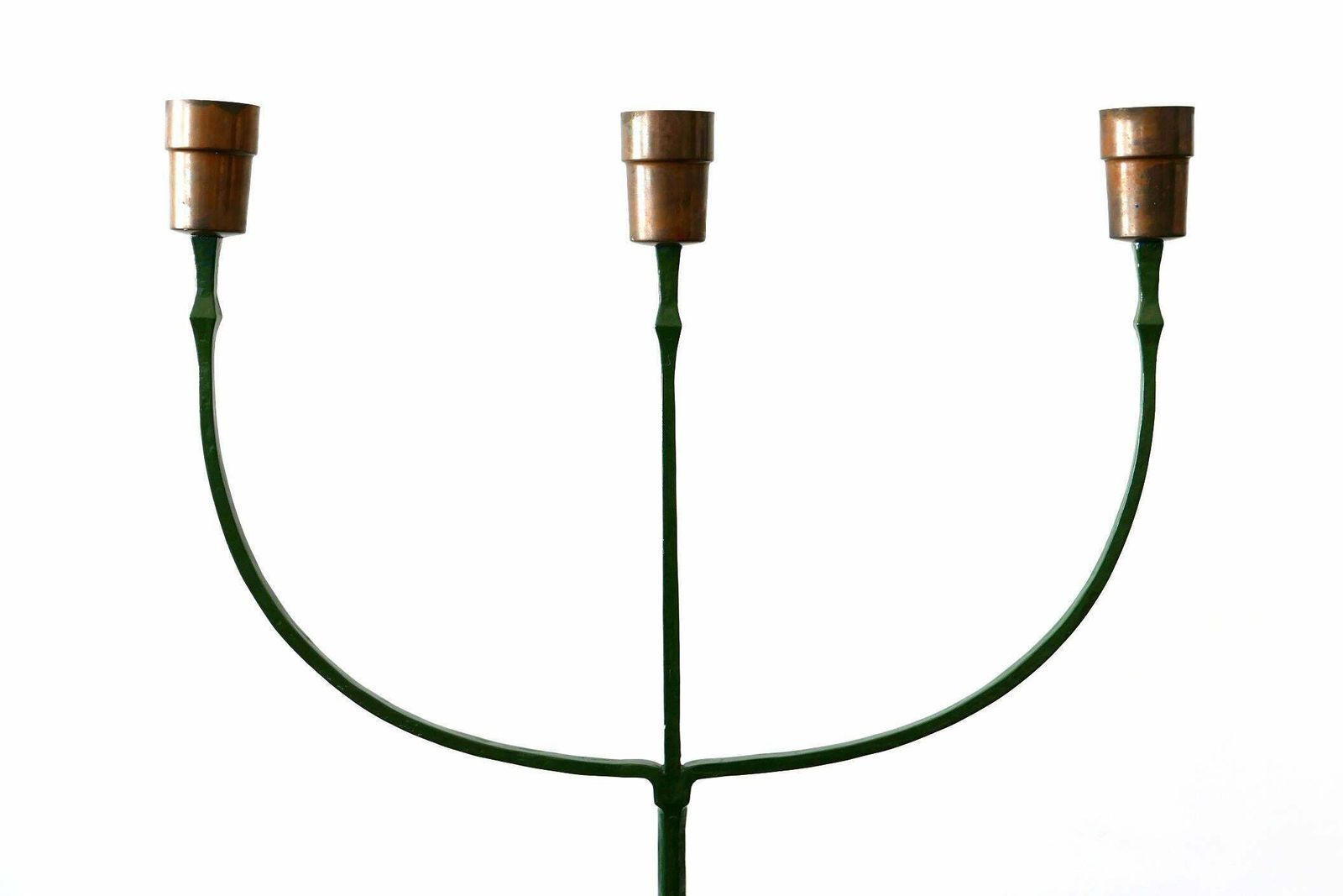 photo vintage Exceptional Mid Century Modern Three Flamed Floor Lamp 1950s