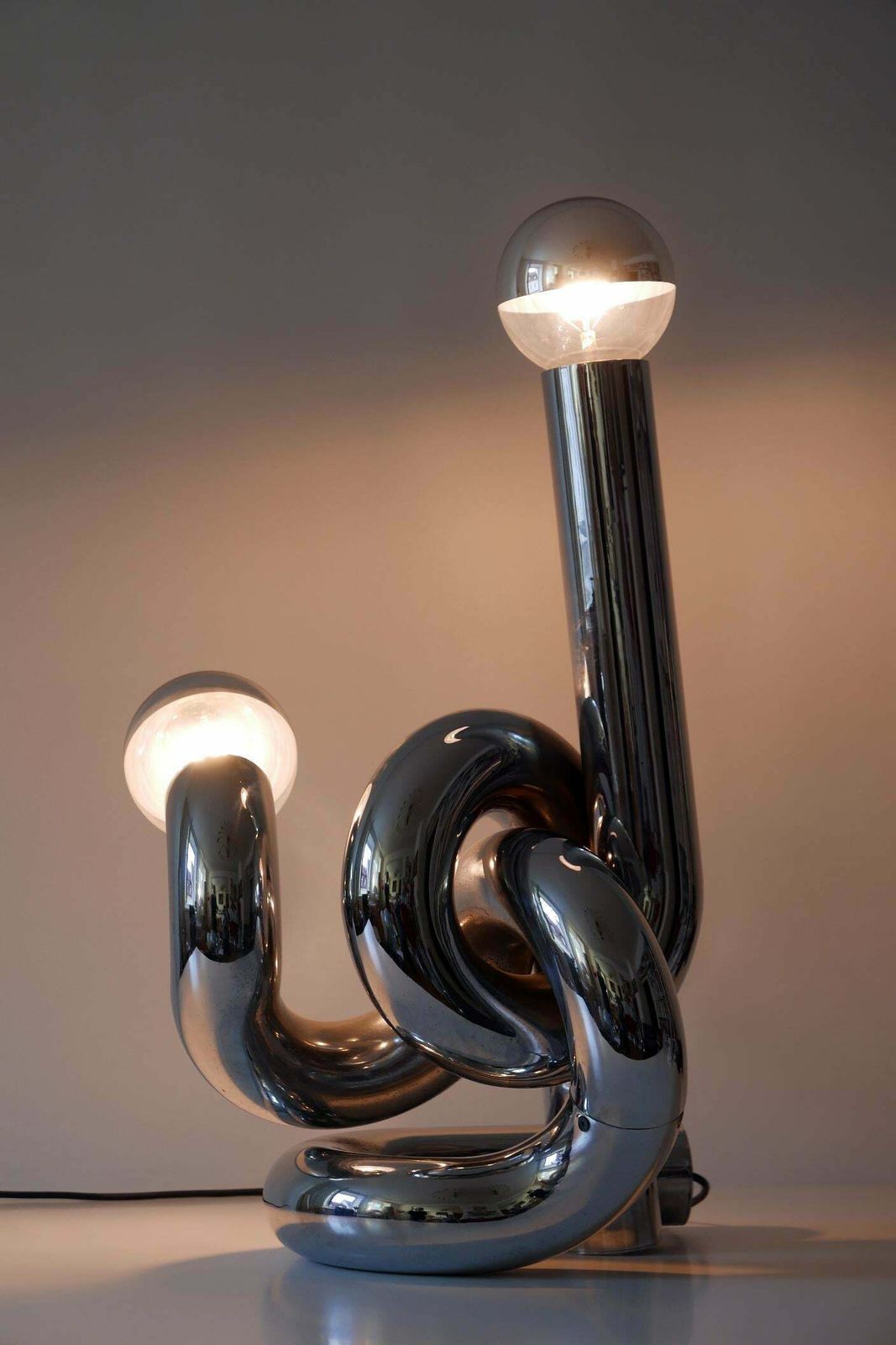 Sculptural Table Lamp Or Floor Light Bruco By Giovanni Banci 1960s Italy photo for sale