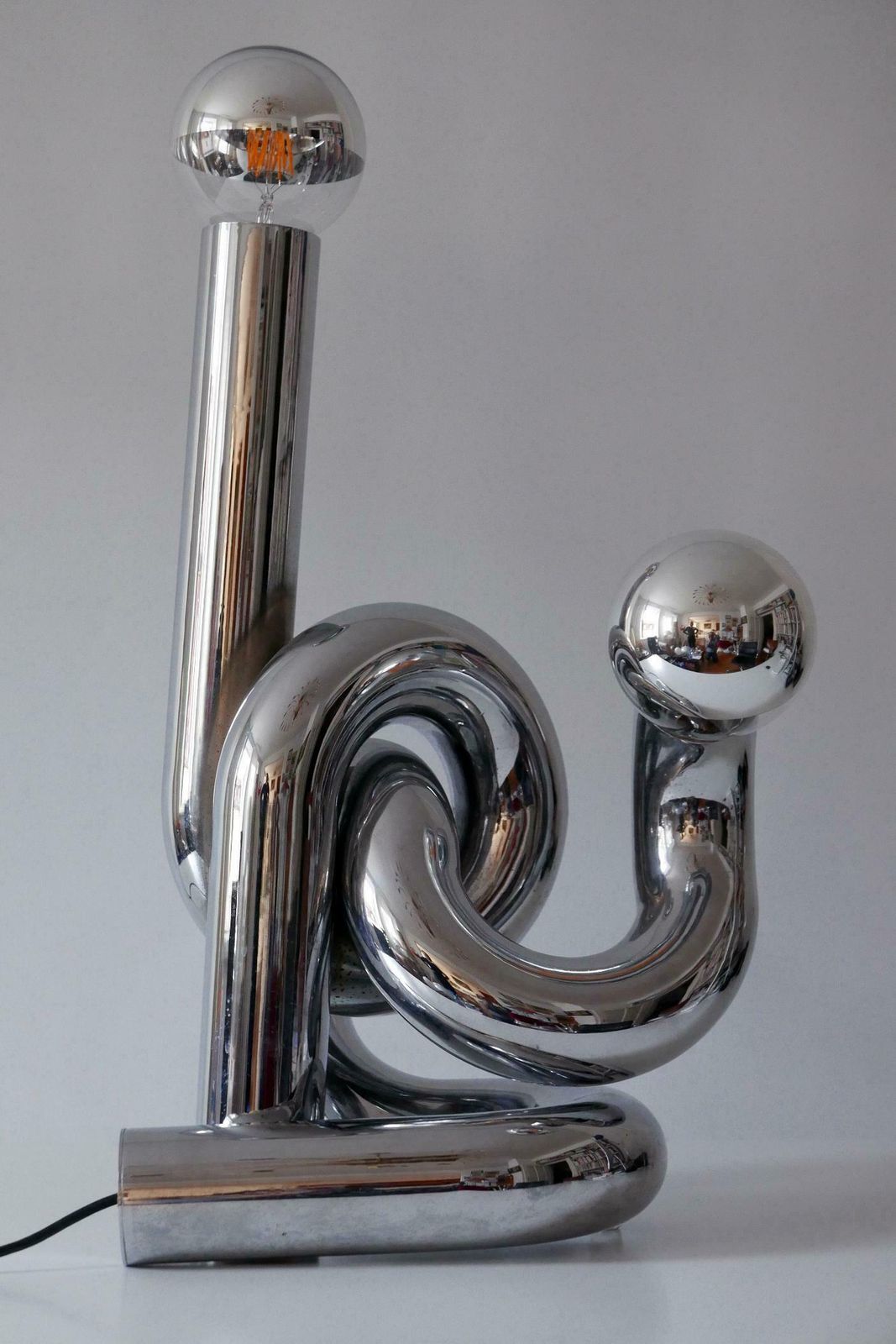 Sculptural Table Lamp Or Floor Light Bruco By Giovanni Banci 1960s Italy photo Lighting