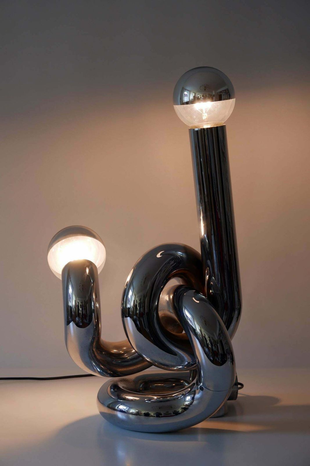 Sculptural Table Lamp Or Floor Light Bruco By Giovanni Banci 1960s Italy photo buy