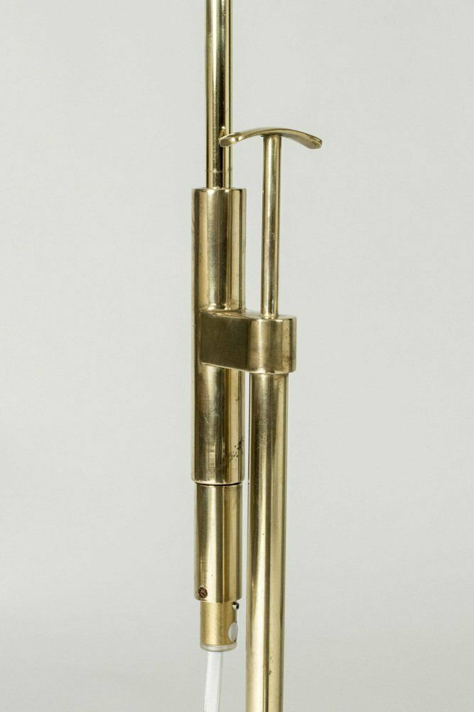 Vintage Scandinavian Brass Floor Lamp 1950s photo vinterior