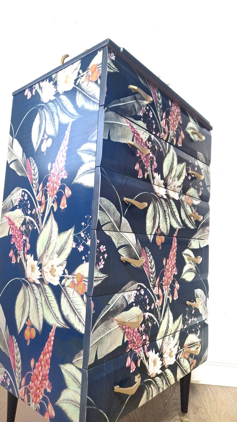 Meredew Chest Of Drawers In Navy Blue photo buy