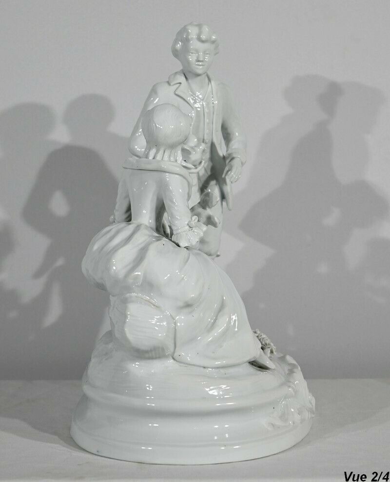 photo buy Earthenware "Couple Of Gallants", After F.Boucher, Sèvres   Late 19th Century