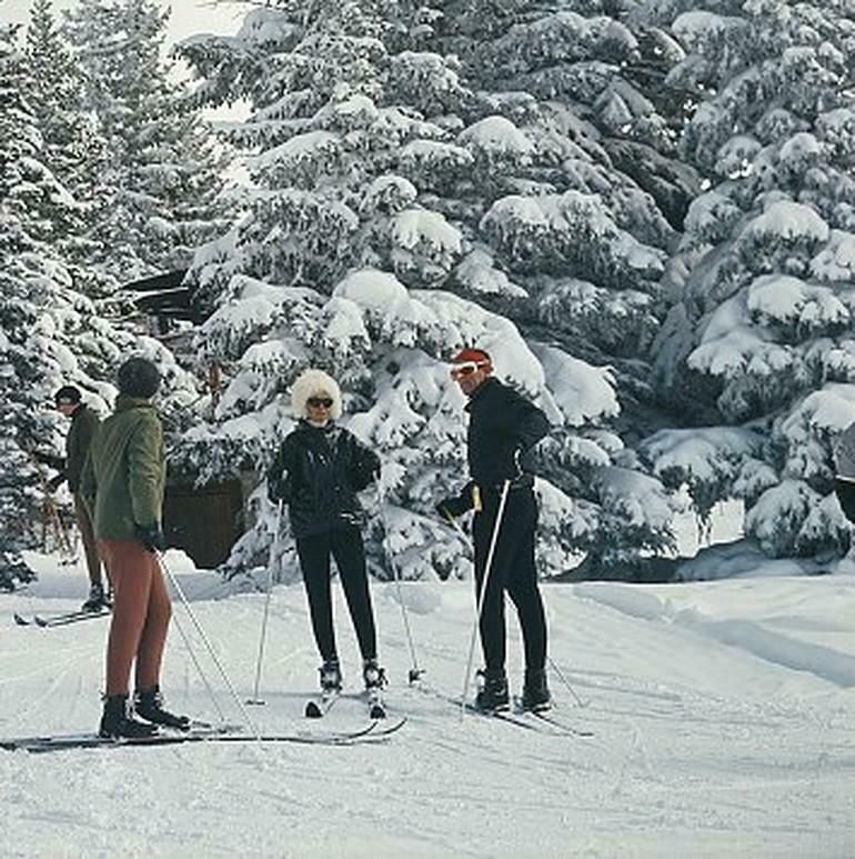 Skiing In Vail By Slim Aarons photo for sale